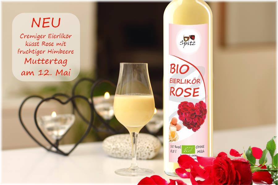 BIO Eierlikör Rose 0.5 l, 15 vol%