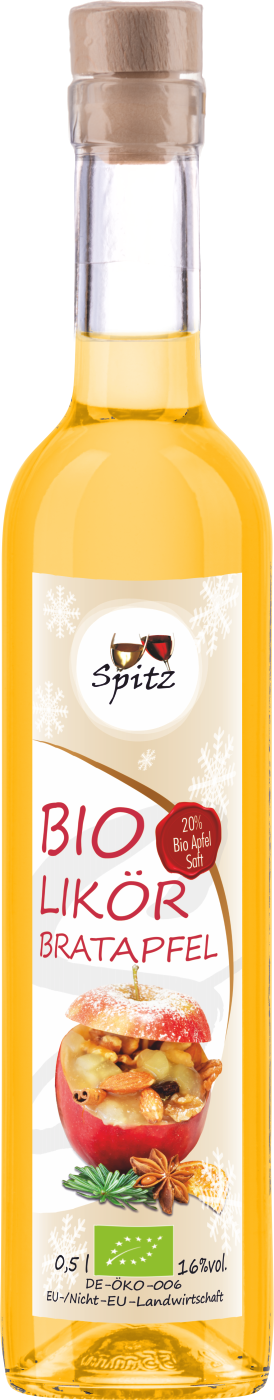 Bio Bratapfel Likoer, mit 20% Bio Apfelsaft