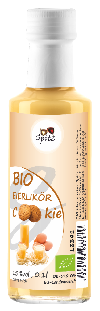 Bio Eierlikoer Cookies mit aromatischer Bourbon Vanille und Karamell